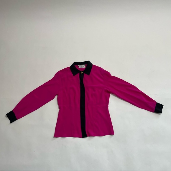 VINTAGE MAX MARA silk button down - Picture 1 of 6